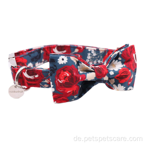 Muster Hundehalsband und Bowtie Langlebiger Luxuskragen